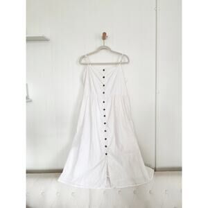 ARCHIVE H&M Premium Linen-Blend Button Front Maxi - Cotton Lined - XL